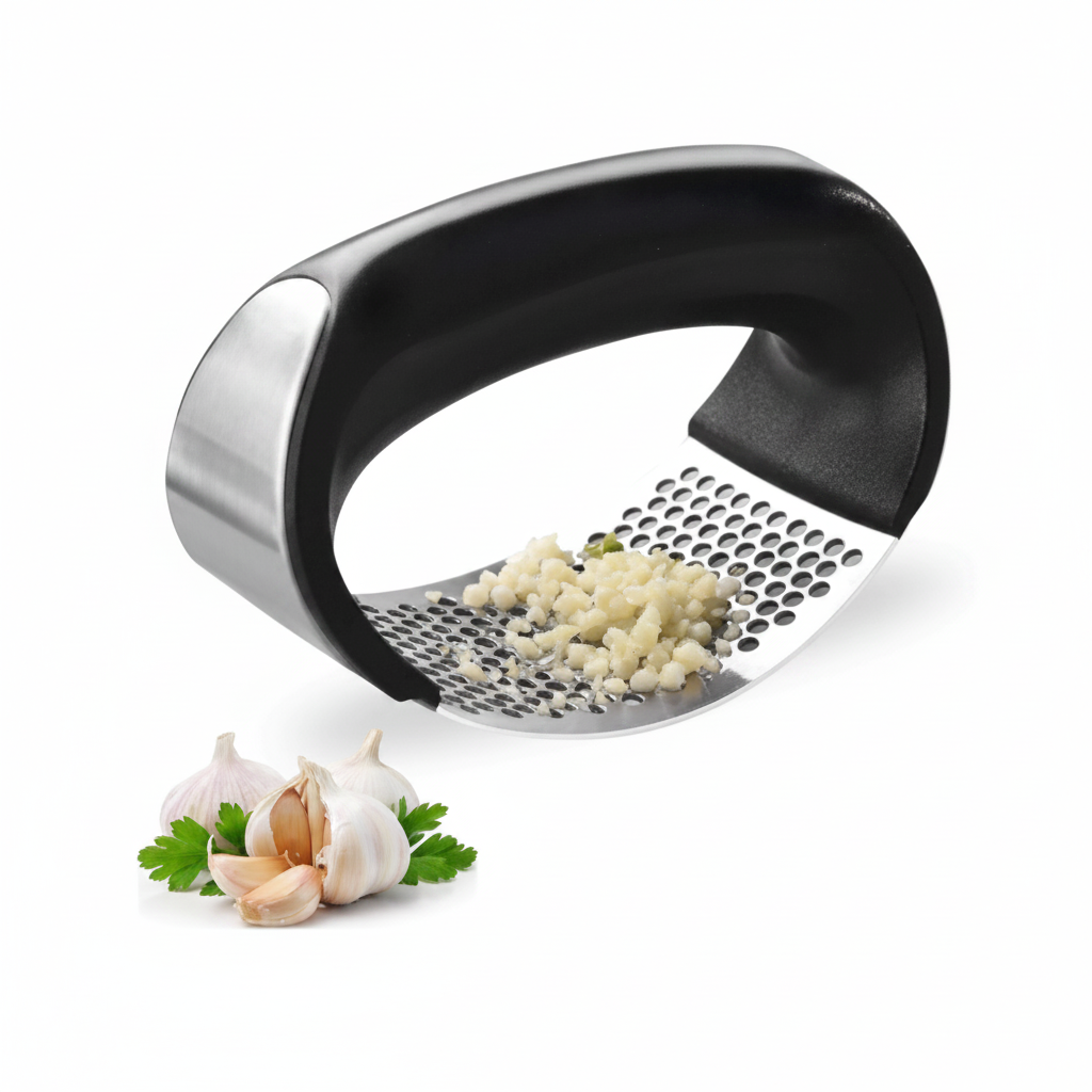 Espremedor Amassador de Alho em Aço Inox e ABS