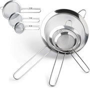 Jogo 3 Peneiras em Aço Inox Resistente Luxo